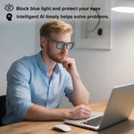 AI Smart Glasses 500W Camera Chat GPT Translation Voice Control Bluetooth HD1080P Shooting