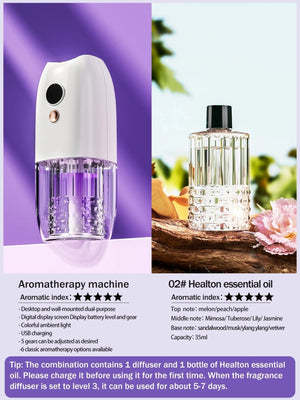 Multi-functional rechargeable portable aroma diffuser