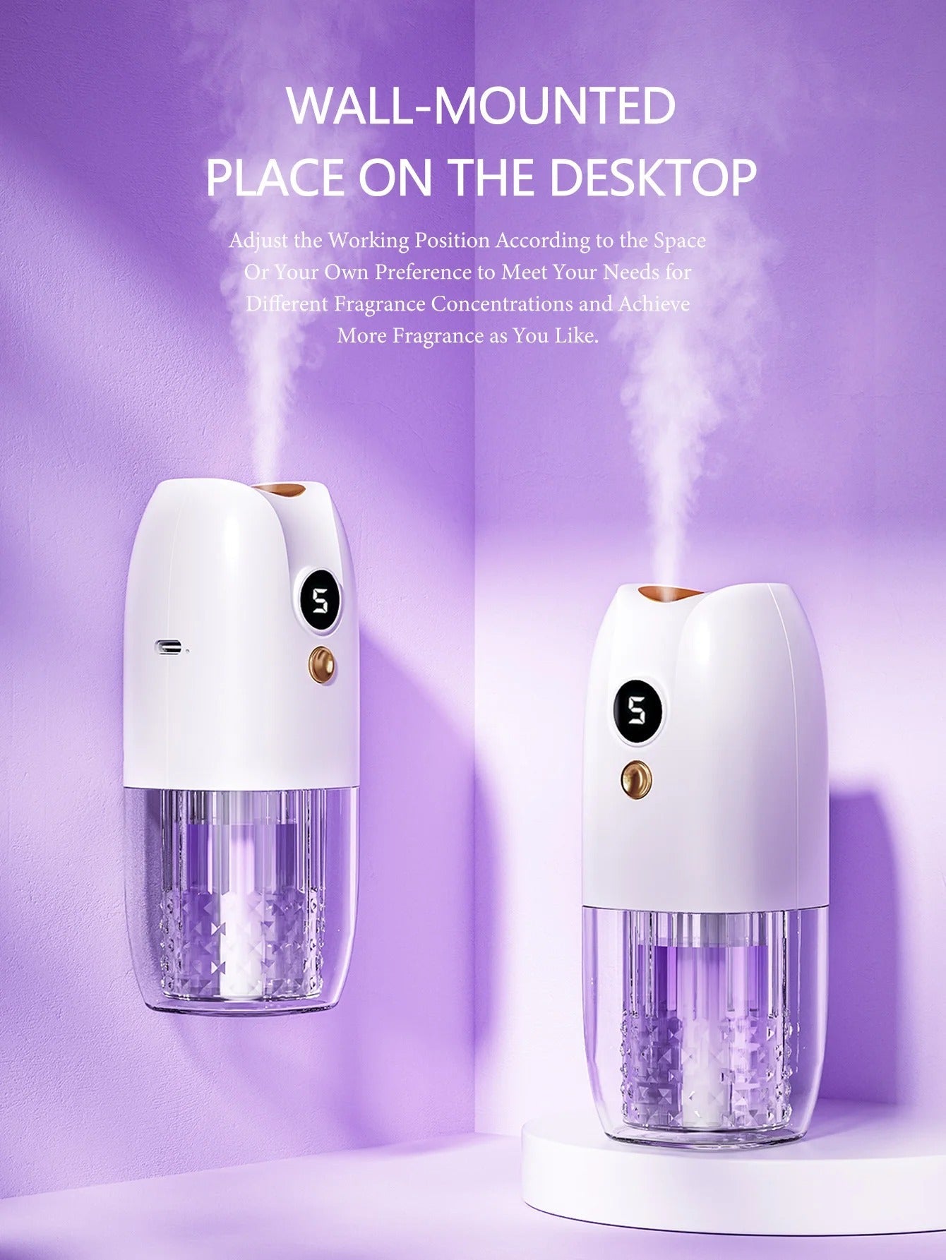 Multi-functional rechargeable portable aroma diffuser