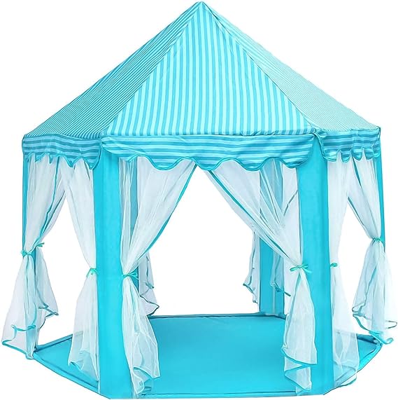 Portable Playhouse Ideal Indoor Outdoor Mesh Tent for Kids Gift